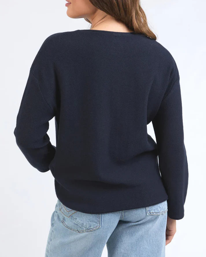 Marley knit - Black-Elm-Classic and comfortable the new Marley Knit is constructed from a soft cotton and is a staple layer for every season. Relaxed fit Long sleeves Pair back with the matching Marley Knit Pant 100% Cotton-Pash + Evolve