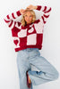 Marley knit jumper - pink/red-Pash + Evolve-This knit jumper will be a super cute addition to your wardrobe! Simply pair with jeans or a denim skirt for an effortless outfit. *100% Acrylic-Pash + Evolve