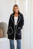 Marlie knit cardi - black-Pash + Evolve-*Button up *Long sleeve *Pockets *Contrast blanket stitching *65% Acrylic, 35% Wool-Pash + Evolve