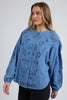 Marlow blouse - blue-Foxwood-*100% Cotton-Pash + Evolve