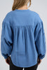 Marlow blouse - blue-Foxwood-*100% Cotton-Pash + Evolve