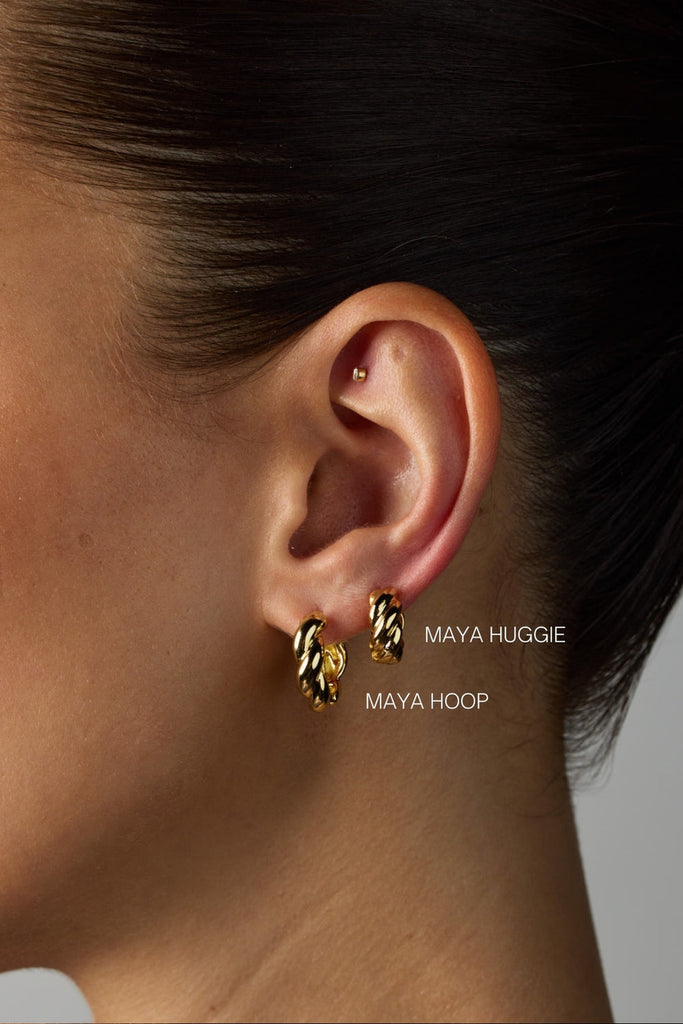 Maya huggies - gold