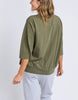 Mazie sweat - clover-Elm-The Mazie Sweat is the ideal blend of style and versatility. This oversized fit and 3/4 length sleeves allow plenty of room for movement. Made with a gorgeous lightweight Cotton fabric to make it ideal for layering. Best selling style Relaxed fit 3/4 length sleeves Pockets at the waistband 100% Cotton Model is wearing a size 10-Pash + Evolve