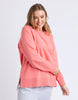 Melbourne crew - cosy coral-Elm-Designed from a classic Elm Crew, the new Melbourne Crew will be your new go-to casual jumper for every day. Featuring a scooped crew neckline, dropped raglan sleeve and splits at the hem, this relaxed-fitting crew is comfortable and stylish. Raglan sleeve Crew neckline Side hem splits Unbrushed Cotton fleece 100% Cotton Model is wearing a size 10-Pash + Evolve