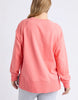 Melbourne crew - cosy coral-Elm-Designed from a classic Elm Crew, the new Melbourne Crew will be your new go-to casual jumper for every day. Featuring a scooped crew neckline, dropped raglan sleeve and splits at the hem, this relaxed-fitting crew is comfortable and stylish. Raglan sleeve Crew neckline Side hem splits Unbrushed Cotton fleece 100% Cotton Model is wearing a size 10-Pash + Evolve