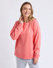 Melbourne crew - cosy coral-Elm-Designed from a classic Elm Crew, the new Melbourne Crew will be your new go-to casual jumper for every day. Featuring a scooped crew neckline, dropped raglan sleeve and splits at the hem, this relaxed-fitting crew is comfortable and stylish. Raglan sleeve Crew neckline Side hem splits Unbrushed Cotton fleece 100% Cotton Model is wearing a size 10-Pash + Evolve