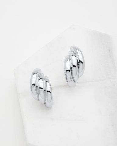 Elle hoop - silver