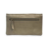 Mila purse - olive-DUSKY ROBIN-Meet Mila, super slim and super stylish. Magnetic closure 16 card slots 2 large sections for notes or a phone Internal zip pocket External zip pocket Dark grey chambray lining Made from the finest, softest leather Size: 20.5cm length x 11.5cm width x 2cm depth-Pash + Evolve
