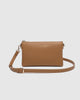 Millie crossbody bag - caramel-Louenhide-In a new, improved size! The Louenhide Millie Caramel Crossbody Bag is a timeless and functional everyday bag, designed to keep you organised and stylish throughout your day. Divided into two functional compartments, this casual crossbody bag provides the perfect solution for keeping your essentials neatly organised. Finished in a smooth vegan leather exterior, this women's crossbody bag is ready to withstand daily wear and tear, ensuring it remains a reliable compan