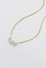 Mini pearl necklace - gold-Zafino-The Mini Pearl Necklace in gold brings timeless elegance in a petite design. Featuring lustrous pearls on a fine chain, it's a delicate piece that elevates any look effortlessly. *18K Gold Plated Solid Brass Base *40cm (L) + 5cm Extender *Splash Proof: Splashes or occasional water contact-Pash + Evolve