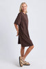Mish Dress - Coffee-Elm-The Mish Dress is your throw-on-and-go wardrobe hero. Crafted from soft cotton rugby jersey with practical side pockets and a classic T-shirt silhouette, it's the perfect everyday dress for busy days, weekends and travel. Classic T-shirt dress Side pockets Knee length Relaxed fit 100% Cotton Rugby Jersey The Model is 173cm and is wearing a size 10-Pash + Evolve