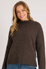 Mock Neck Seam Detail Jumper - Dark Chocolate-One Ten Willow-The Mock Neck Seam Detail Jumper is the perfect blend of cosy comfort and understated sophistication. Crafted in a rich dark chocolate hue, this knit offers effortless styling for cooler days while maintaining a refined, modern silhouette. The elevated seam detailing adds subtle interest, making it an easy piece to dress up with tailored pants or keep casual with your favourite denim. *Soft polyester, wool and elastane blend offering warmth with 