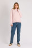 Mock Neck Seam Detail Jumper - Pale Pink-One Ten Willow-The Mock Neck Seam Detail Jumper is the perfect blend of cosy comfort and understated sophistication. Crafted in a pale pink hue, this knit offers effortless styling for cooler days while maintaining a refined, modern silhouette. The elevated seam detailing adds subtle interest, making it an easy piece to dress up with tailored pants or keep casual with your favourite denim. *Soft polyester, wool and elastane blend offering warmth with gentle stretch.