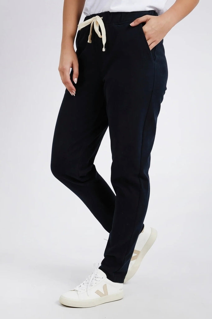 Monday Pant - Black-Foxwood-Who says we don't like Mondays? The Monday Pant is our new favourite go-to pant for ultra-comfort. Featuring an elastic waist and contrast drawcord, these unbrushed and cosy cotton pants are not just for Monday, you'll find yourself wearing them everyday of the week! Elastic waist Contrast drawcord Side pockets 100% Cotton Model is 176cm and wears Size 8-10 Designed in Australia-Pash + Evolve