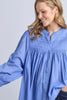Montana blouse - cornflower-Elm-The Montana Blouse is a versatile wardrobe piece with an easy, relaxed feel that works beautifully layered or worn on its own. With easy button-front styling, it adds interest while still feeling effortless to wear. Crafted from 100% cotton, it delivers comfortable wear and easy versatility. Style it tucked into denim or relaxed pants for everyday wear, or layer it open over a tee and under outerwear for extra versatility. *Relaxed fit *Button down front *100% Cotton *Design