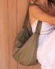 Morgan shoulder bag - sage-Louenhide-The Louenhide Morgan Sage Shoulder Bag brings a bold sense of ease to your everyday. With its slouchy, oversized silhouette and subtle studded detailing, this hobo shoulder bag makes a statement without trying too hard. Designed for the throw-and-go days, its laid-back shape pairs perfectly with lived-in denim, soft layers, and easy flowy dresses. Slung over your shoulder, the Morgan Sage Shoulder Bag delivers effortless wearability and a softly structured finish that fe