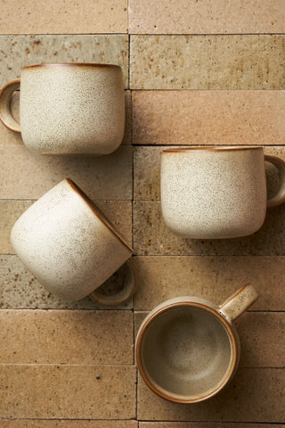 4pk mixed mugs - strata grey