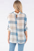 Myer linen shirt - blue check-Pash + Evolve-*Blue check *Long sleeve *Collar *Button down front *100% Linen-Pash + Evolve