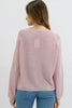 Neave knit top - pink-Pash + Evolve-*Long sleeve *round neck *Light weight knit *65% Linen, 35% Viscose-Pash + Evolve