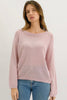 Neave knit top - pink-Pash + Evolve-*Long sleeve *round neck *Light weight knit *65% Linen, 35% Viscose-Pash + Evolve