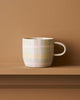 Neon mug - cats pyjamas-Robert gordon-Our much-loved Cat’s Pyjamas mugs return with a fresh twist - now available in new seasonal colourways. Each mug is hand-painted with a playful mix of tartan, stripes, and gingham checks both inside and out. Beautiful designs delicately hand painted inside and out. 350ml Capacity Microwave and Dishwasher safe Made from high fired stoneware-Pash + Evolve