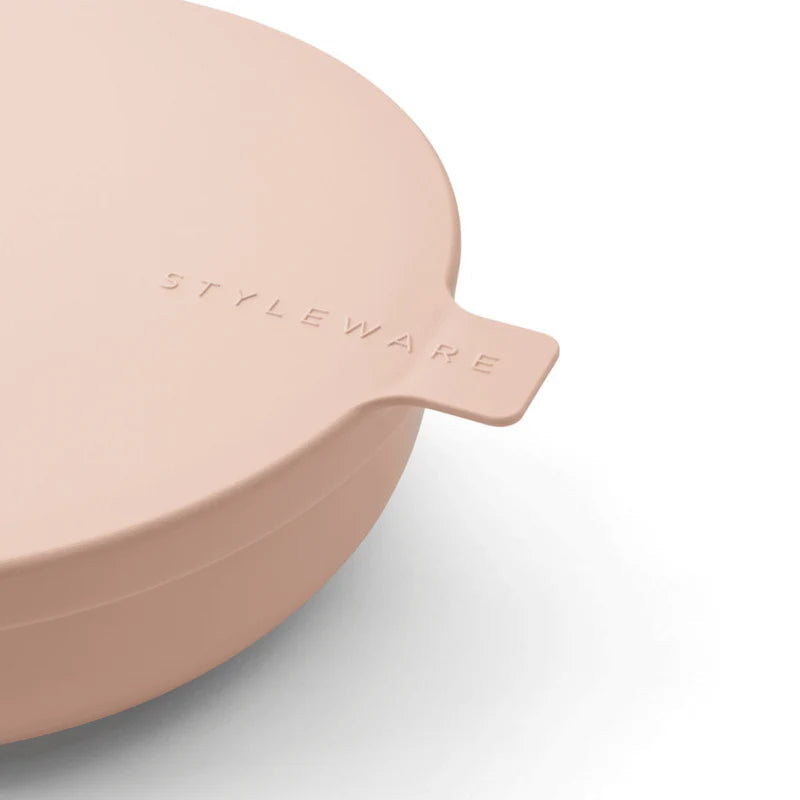 Nesting Bowl 3-Piece Set - Blush-STYLEWARE-Three meals a day, three stylish little bowls...there’s something rather perfect about a trio, isn’t there? Merlot, Biscotti, Blush, Salt, Midnight, Smoke, Eucalyptus, Dune, or Speckle, each member of your personal Styleware Nesting Bowls Collection will be gorgeous, snap-tight, and so light. ⏤ Snap-tight (perfect for wet foods, take care with liquids) ⏤ Timeless Style ⏤ Microwave, dishwasher, fridge + freezer friendly ⏤ BPA/Phthalate free ⏤ Nesting Storage ⏤ Made 