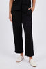 Neve Rib Pant - Black-Foxwood-Rib contoured fabrication is the ultimate in flattering fit. The new Neve Rib Pant in viscose elastane rib features pockets and an elastic waist. These pants are a great on-the-move option for casual and comfort + dressing. Pair with the Neve Rib Shirt for the ultimate luxe-lounge look. Relaxed fit Elastic waist Side pockets Polyester Viscose Elastane Model is wearing a Size 10-Pash + Evolve