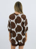 Nikola shirt - Chocolate spot-Pash + Evolve-Our best selling Nikola shirt, now in spots! This top is super easy to wear, and the most flattering fit on. Easily dress her up or down. * Button up front & back * Short sleeves * hi-low hemline * 100% Linen-Pash + Evolve