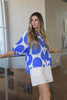 Nikola shirt - blue spot-Pash + Evolve-Our best selling Nikola shirt, now in spots! This top is super easy to wear, and the most flattering fit on. Easily dress her up or down. * Button up front & back * Short sleeves * hi-low hemline * 100% Linen-Pash + Evolve