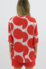 Nikola shirt - red spot-Pash + Evolve-Our best selling Nikola shirt, now in spots! This top is super easy to wear, and the most flattering fit on. Easily dress her up or down. * Button up front & back * Short sleeves * hi-low hemline * 100% Linen-Pash + Evolve