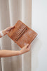 Noa wallet - vintage tan-Baleka Leather-Sleek, functional, and effortlessly modern — the Noa Wallet is designed to keep your essentials beautifully organized. It features a magnetic closure for a smooth, secure snap and a back zip pocket for quick-access items. Inside, you’ll find a thoughtfully designed layout with an internal zip compartment, 2 note dividers, and 16 card slots The Noa Wallet combines practicality with a minimalist aesthetic, making it the perfect accessory for wherever your day takes you.