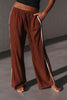 Nova stripe pant - chocolate-Pash + Evolve-*Pockets *White stripe down side *Relaxed fit *Elasticated waist *Draw string *70% Linen/30% Viscose-Pash + Evolve