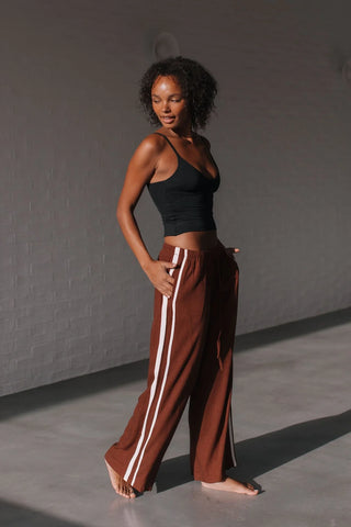 Patch Pocket Wide Leg Jean - Dark Blue