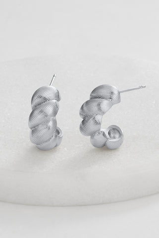 Elle hoop - silver