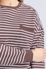 Original stripe crew - coffee/white stripe-Foxwood-Stripes just got a whole lot cooler with the Original Stripe Crew! Featuring yarn-dyed stripes and a front chest pocket, this relaxed-fit crew is perfect for those days when you want to keep it comfy yet stylish. Whether you’re chilling or out and about, this crew is all about that easy, laid-back vibe! Yarn dyed stripe Front chest pocket Relaxed Fit 100% Cotton Model is 176cm and wears size 10-Pash + Evolve