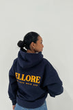 Oversized hoody - navy/mango-Ellore-MADE IN AUSTRALIAThe hoodie you won’t want to take off. Made from premium quality cotton jersey that's made to last the test of time. The oversized hoodie is brushed on the inside for a soft warm feel. - New 65/35 cotton-poly - Oversized hoodie with a double layered hood - Full length style with large kangaroo pouch pocket - Finished with thick ribbed cuffs and hem - Features notorious ‘ELLORE’ puff logo - Made from heavy weight cotton jersey - Material is brushed on the 
