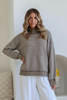 Paige knit - chocolate stripe-Pash + Evolve-*Chocolate/white stripe *Long sleeve *Round neck *65% Acrylic, 35% Wool-Pash + Evolve