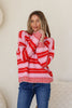 Paige knit - red/pink-Pash + Evolve-*Round neck *Long sleeve *Super soft & comfy *Red/Pink *65% Acrylic, 35% Wool-Pash + Evolve