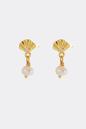 Shelly drop earring - silver