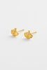 Paloma stud - gold-Zarla-A delicate stud with a softly sculpted shell-inspired form. Small yet light-catching, it brings a cool, luminous feel with a subtle coastal edge. Effortless, feminine, and easy to wear. *18K Gold Plated Solid Brass Base *Water proof: Can be worn in the ocean or pool-Pash + Evolve