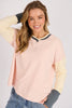 Panel Detail Long Sleeve Tee - Pink Sorbet-One Ten Willow-A fresh take on an everyday essential, the Panel Detail Long Sleeve Tee in Pink Sorbet combines relaxed comfort with elevated styling. *80% COTTON 20% POLYESTER FRENCH TERRY UNBRUSHED 220GSM *Fit: True to size. Model wears a size Small and is 175cm tall.-Pash + Evolve