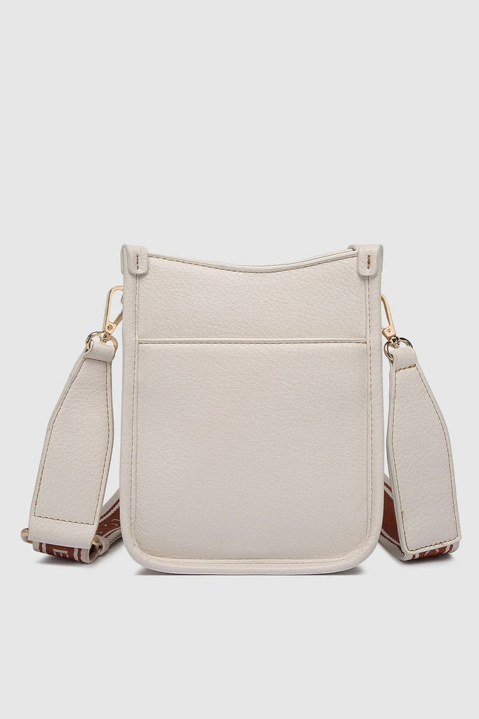 Parker Logo Phone Bag - Vanilla-Louenhide-The Louenhide Parker Vanilla Logo Phone Bag effortlessly combines an elevated aesthetic with everyday functionality. Whether you're heading to the office, running errands or meeting friends for coffee, this mini crossbody bag will be your new go-to. Parker Vanilla features an on-trend and modern silhouette, enhanced by the contrasting stitch details in three classic colourways. Elevate your style with the statement logo webbing guitar strap or keep it minimalistic w