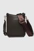 Parker phone crossbody bag - chocolate-Louenhide-The Louenhide Parker Chocolate Phone Crossbody Bag effortlessly combines an elevated aesthetic with everyday functionality. Whether you're heading to the office, running errands or meeting friends for coffee, this minimalistic phone bag will be your new go-to. Parker Chocolate features an on-trend and modern silhouette, enhanced by the contrasting stitch details in two classic colourways. Elevate your style with the sateen webbing guitar strap or keep it simp