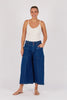 Patch Pocket Wide Leg Jean - Dark Blue-One Ten Willow-Elasticated Waistband Button Front Closure Front Patch Pockets Full Length Wide Leg 75% Cotton 23% Polyester 2% Elastane Model is 176cm (Size 8-10) and wears our size Small Designed in Geelong, Australia-Pash + Evolve