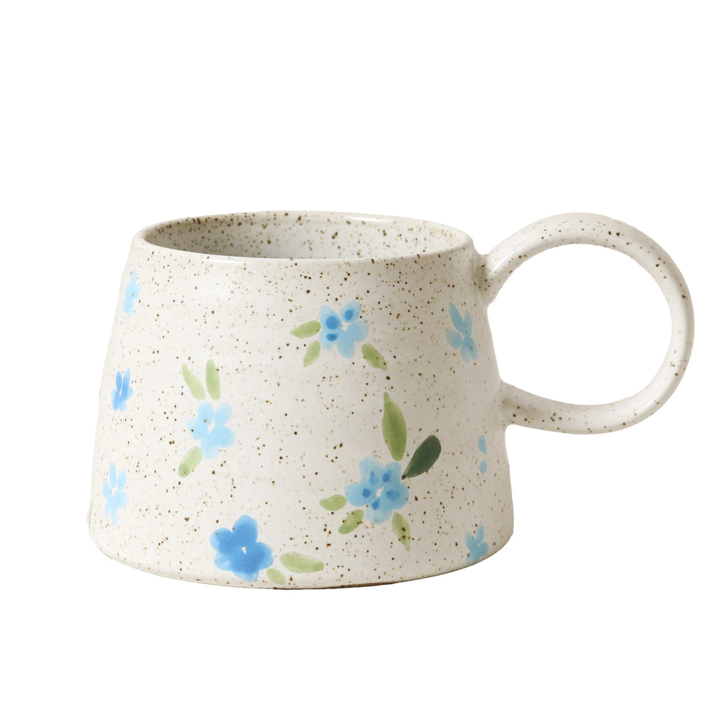 Penny large handled mug - flower garden-Robert gordon-This super cute hand painted floral mug is a match made in heaven for your favourite hot drink. Made from stoneware Microwave and dishwasher safe Unique hand brushed glaze 350ml Capacity Designed in Australia-Pash + Evolve