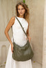 Peyton bag - Olive green-Baleka Leather-Effortless style meets everyday function. Peyton is softly sculpted for a relaxed modern silhouette that moves with you. Featuring a secure back zip pocket, internal zip compartments and internal slip pockets to keep your essentials organised. Wear it crossbody or over the shoulder with the adjustable strap. Fully lined with quality finished throughout, Peyton is the kind of bag you will reach for daily - Super practical & effortlessly elegant. A modern essential, de