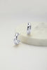 Peyton hoop - silver-Zafino-These medium-sized hoops feature a stud post back for secure wear and showcase a subtle twist design, adding a unique and sophisticated element to your look. The Peyton Hoops effortlessly blend classic elegance with contemporary flair. Perfect for both casual and formal occasions, these earrings are the ideal choice for making a subtle yet stylish statement wherever you go. Silver Plated Solid Brass Base 9mm (w) x 23mm (L) Splash Proof: Splashes or occasional water contact-Pash 