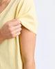 Pima vee tee - banana-Elm-Dubbed as 'everyone's favourite tee' with good merit, the Pima Vee Tee made from pima cotton jersey is a must-have essential piece for your wardrobe. Raw edge detailing on the neckline and sleeve evokes a hint of uniqueness. Everyone's favourite tee Raw edge detail on neckline and sleeve Vee neckline Pima Cotton Jersey 100% Cotton Model is wearing a size 10-Pash + Evolve
