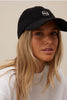 Pip Everyday Cap - Black/Ecru-Ceres Life-Made with 50% pre-consumer recycled cotton Classic 6 panel style Adjustable back strap -Antique Silver metal fastening-Pash + Evolve