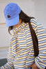 Pip everyday cap - vintage blue/burnt toffee-Pash + Evolve-Made with 50% pre-consumer recycled cotton Classic 6 panel style Adjustable back strap -Antique Silver metal fastening Main: 100% Cotton.-Pash + Evolve